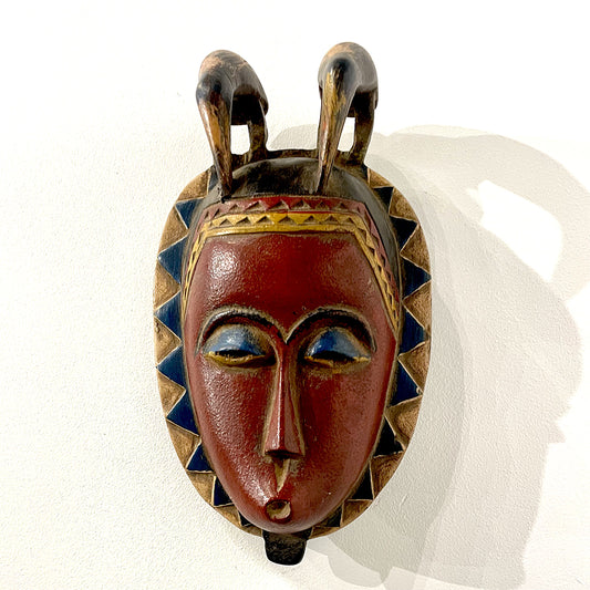 Baule Mask w/ 2 Birds - Ivory Coast