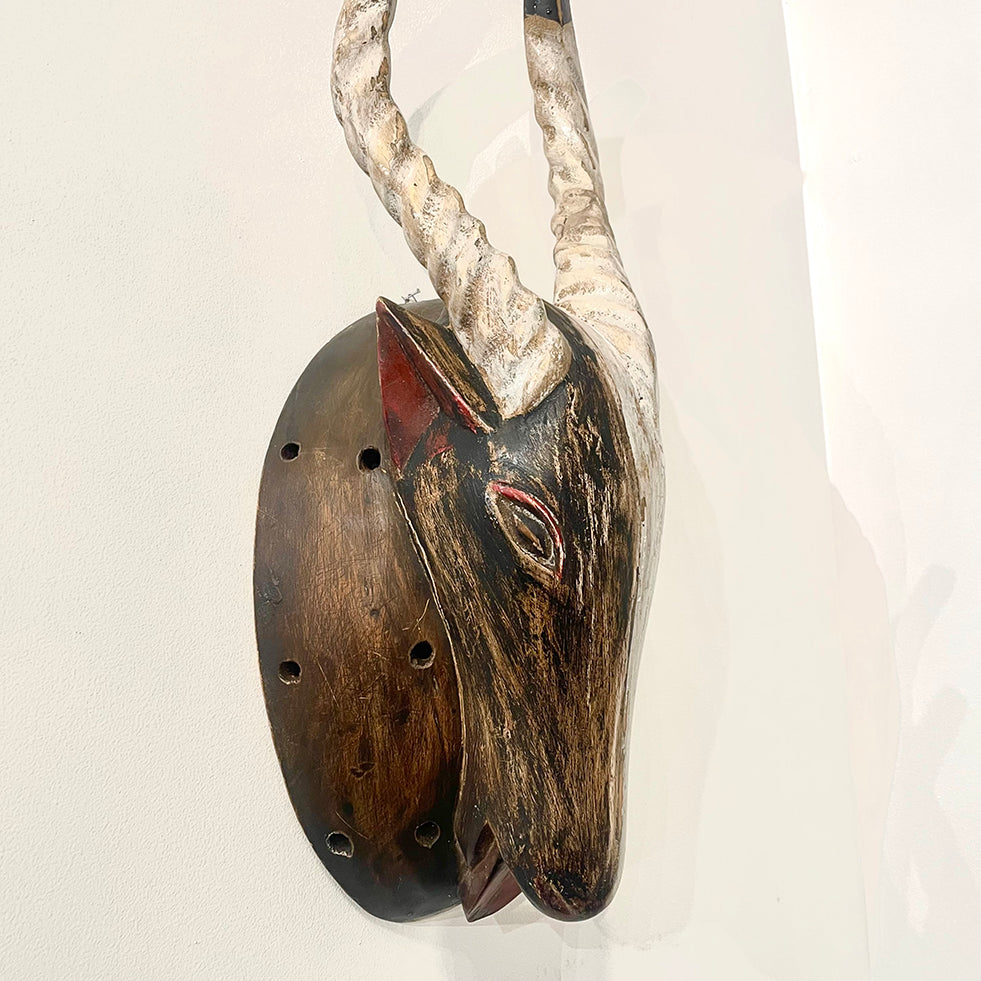Ram Head Mask - Ivory Coast